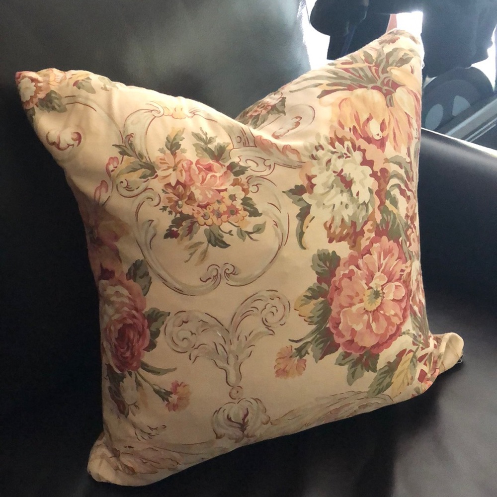 Ralph Lauren Guinevere down-filled square throw pillow cover and insert